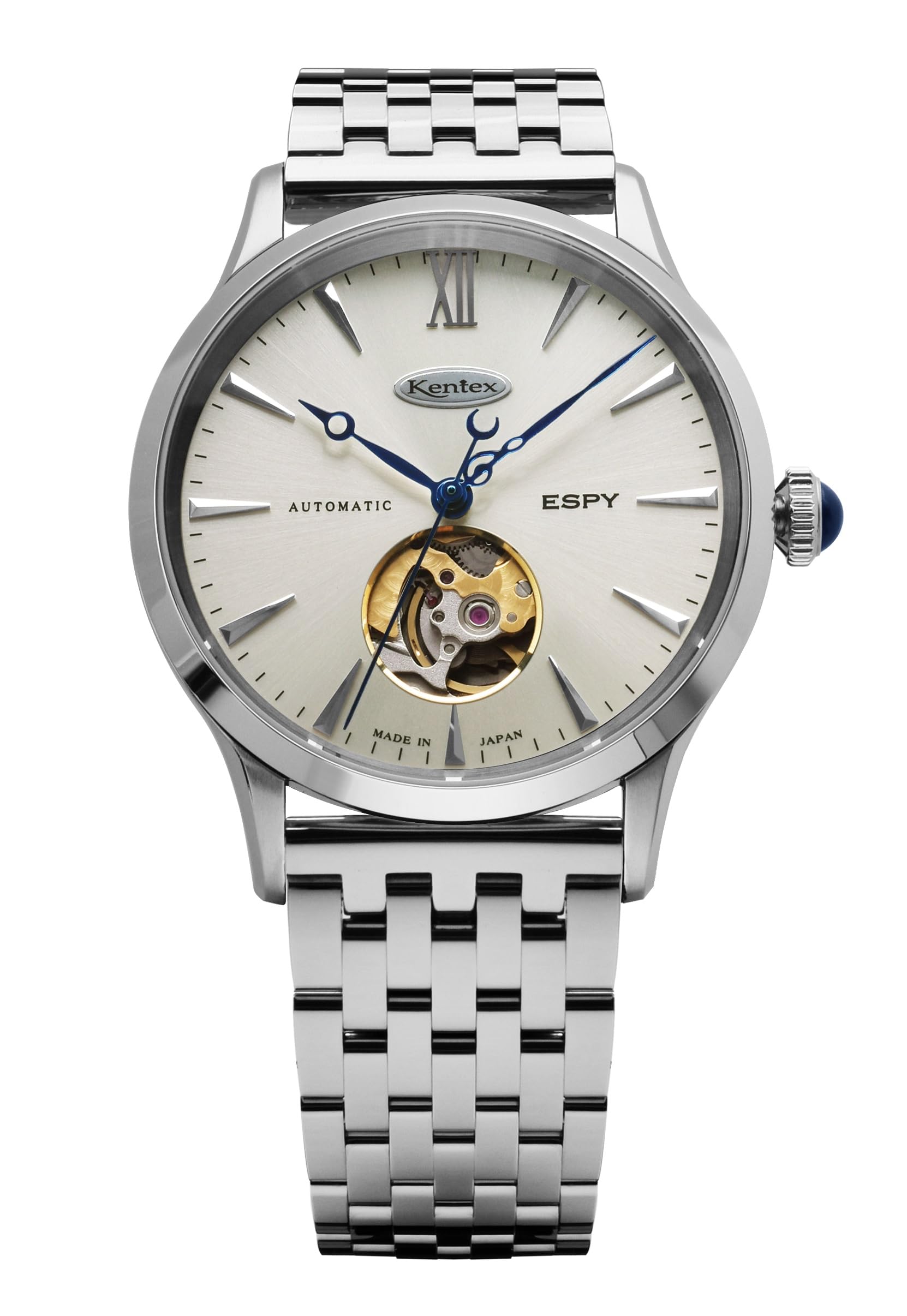 

Mechanical Automatic Watch ESPY Dress Open Heart Silver [Kentex] E660M-02 Men s