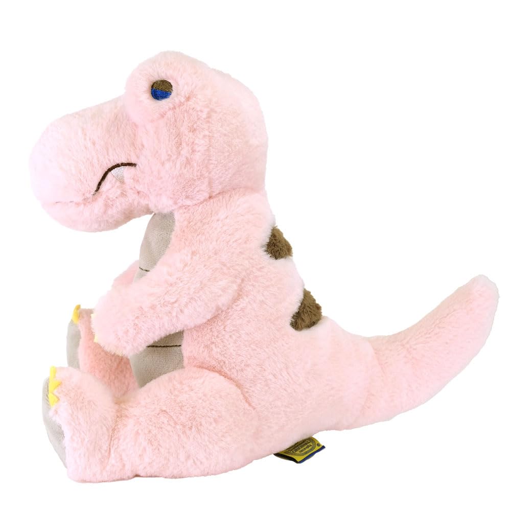 SunLemon Fluffy's Regenbogen Tyrannosaurus Rex Mittel 18x30x25cm Plüsch Dinosaurier, Bunt, Niedlich, Flauschig, Rosa, P-1333