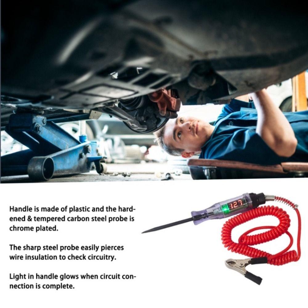 6V 12V 24V Voltage Circuit Tester Auto Diagnostic Light Bulb Electric Measuring Pen  DC Car Scanner