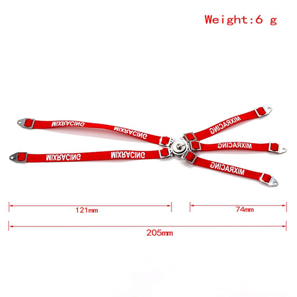 Simulation Driver Figure Seat Belt Replacement for Axial Wraith 90018 90020 90045 90056 RC Car