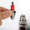 L7T 3 Electrodes Red Spark Plug 2 Stroke Engine Replacement Parts Fit Chainsaw Hedge Trimmer Leaf Blower Garden Power Tools 1/4P
