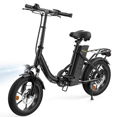 iScooter U4 16" Electric Bike 250W Motor 36V10.4Ah Battery City E-Bike Three-Speed 25km/h Max Speed Foldable Electric Bicycle