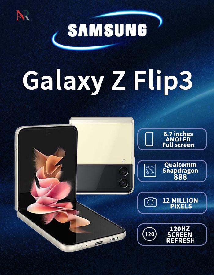 Samsung Galaxy Z Flip 3 SM-F711N Korean Version: Foldable Design, Supports Global Languages Brand New