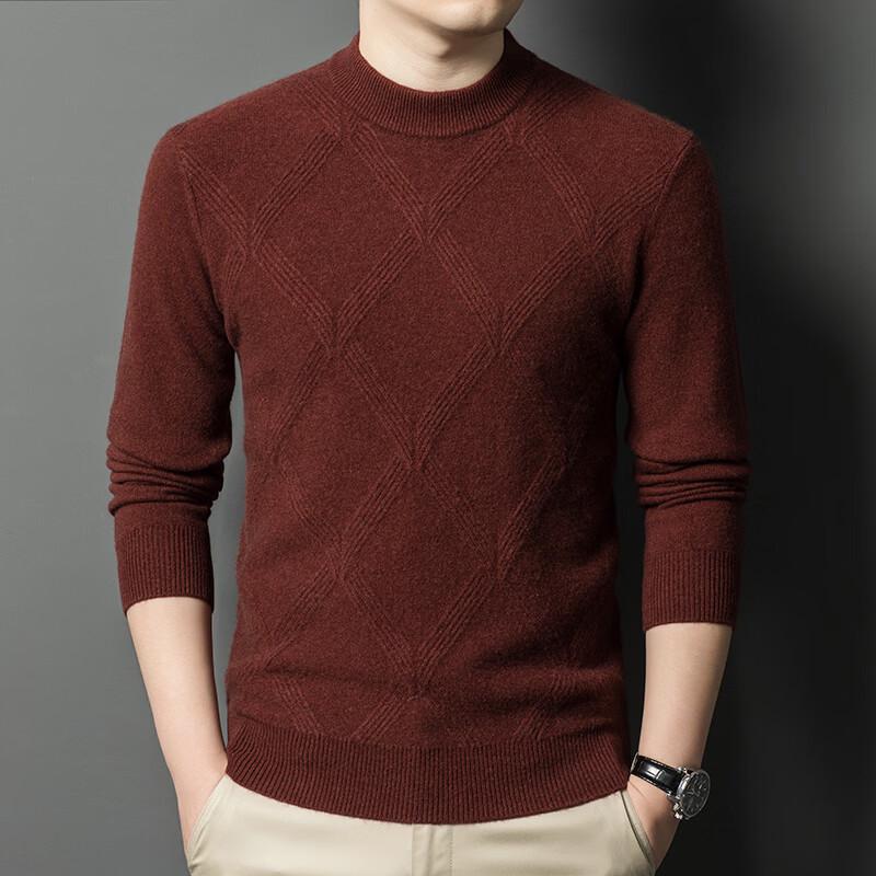 

Firstview Men s 90% Merino Wool Round Neck Sweater FV25D2151 4XL