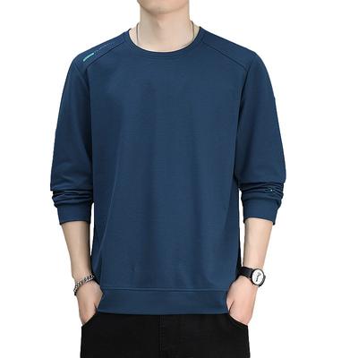 Sweatshirt Herren Vielseitiges Sport- und Freizeit-Rundhals-Basisshirt Einfarbig Locker Langärmeliges T-Shirt Herrenbekleidung