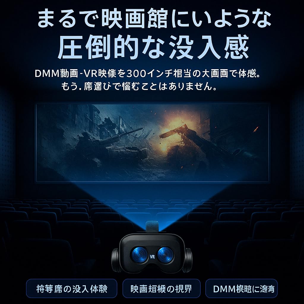 VR goggles for smartphones with remote 3D VR DMM video VR compatible with iPhone and glasses can be to inch smartphone VR goggles control, headphones,