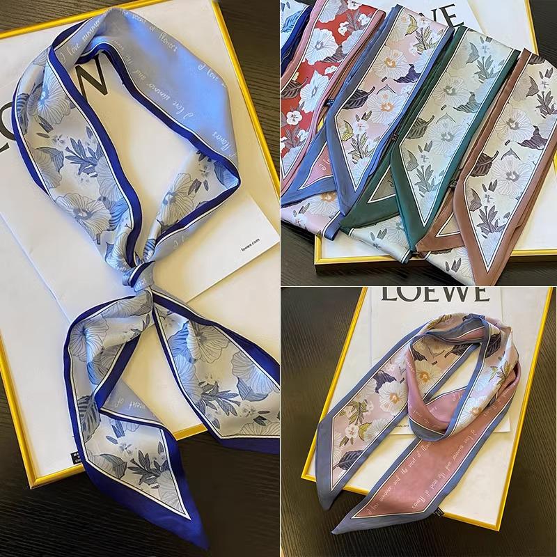 

Ishihara Women s Retro Floral Long Neck Scarf & Headband