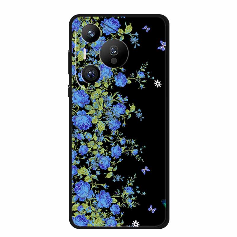 Black Silicone Case For Huawei Pura 70 Pro Case Cartoon Cat Soft Back Cover For Honor 400 Pro 5G Phone Case 400Pro Coque Funda