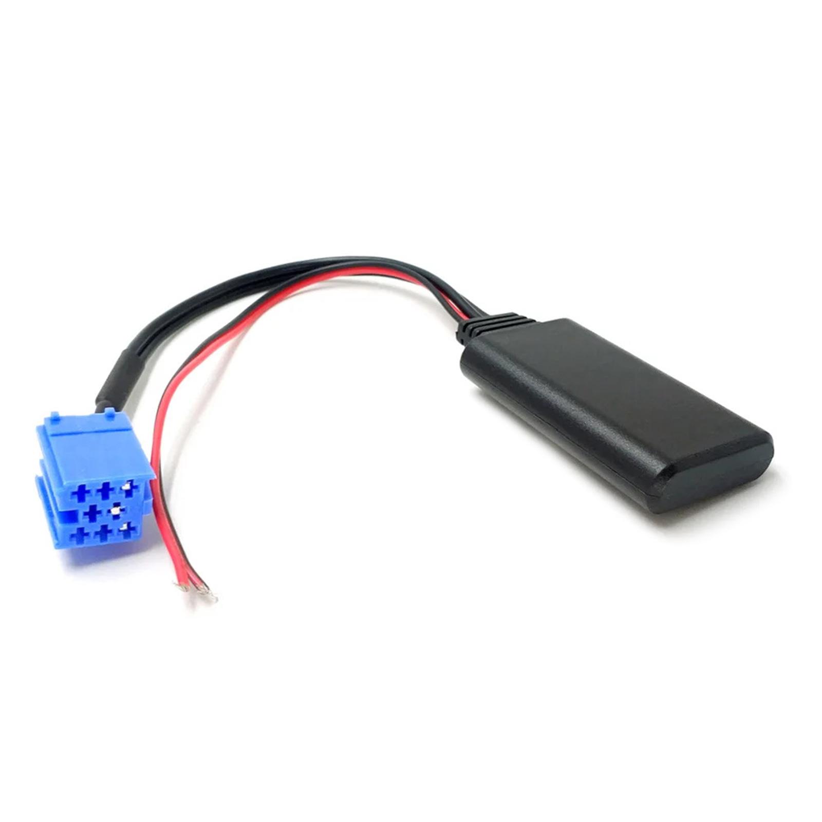 

AUX Аудиоадаптер Микрофон Автомобильный Беспроводной Bluetooth-совместимый Разъем ISO 8Pin Кабель-адаптер Подходит для радиоприемника Blaupunkt B