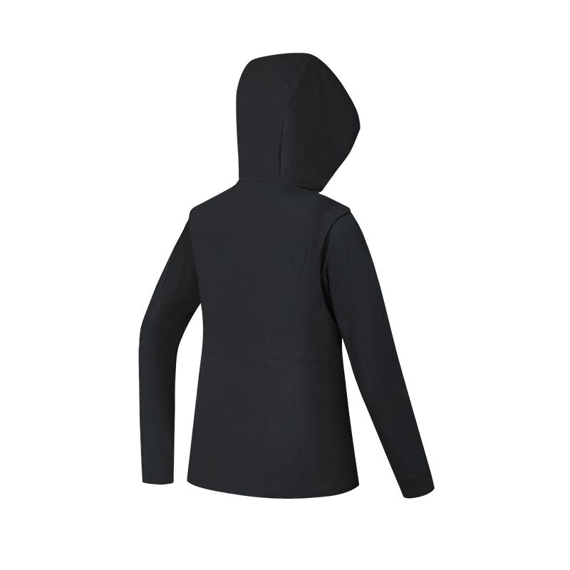 FILA Warm Casual Hooded Two-Piece Down Jacket Women Outerwear Deep-Black A11W445919FBK