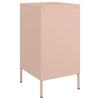Nightstands 2 Pcs. Pink 36 X 39 X 68 Cm Steel