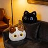 Genuine Snot Bear Black Cat Plush Hugging Pillow - Cute Lumbar Support Doll