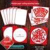 A4 Paper Cutting Frame for Children's New Year Window Decorations and Artwork Display