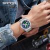 Sanda Trendy Multifunctional Waterproof Student Wristwatch with World Time Display