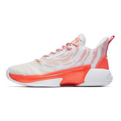 Attack 4 Performance Mid-Top Retro Basketball Shoes Men Sneakers White Red 112231603-5