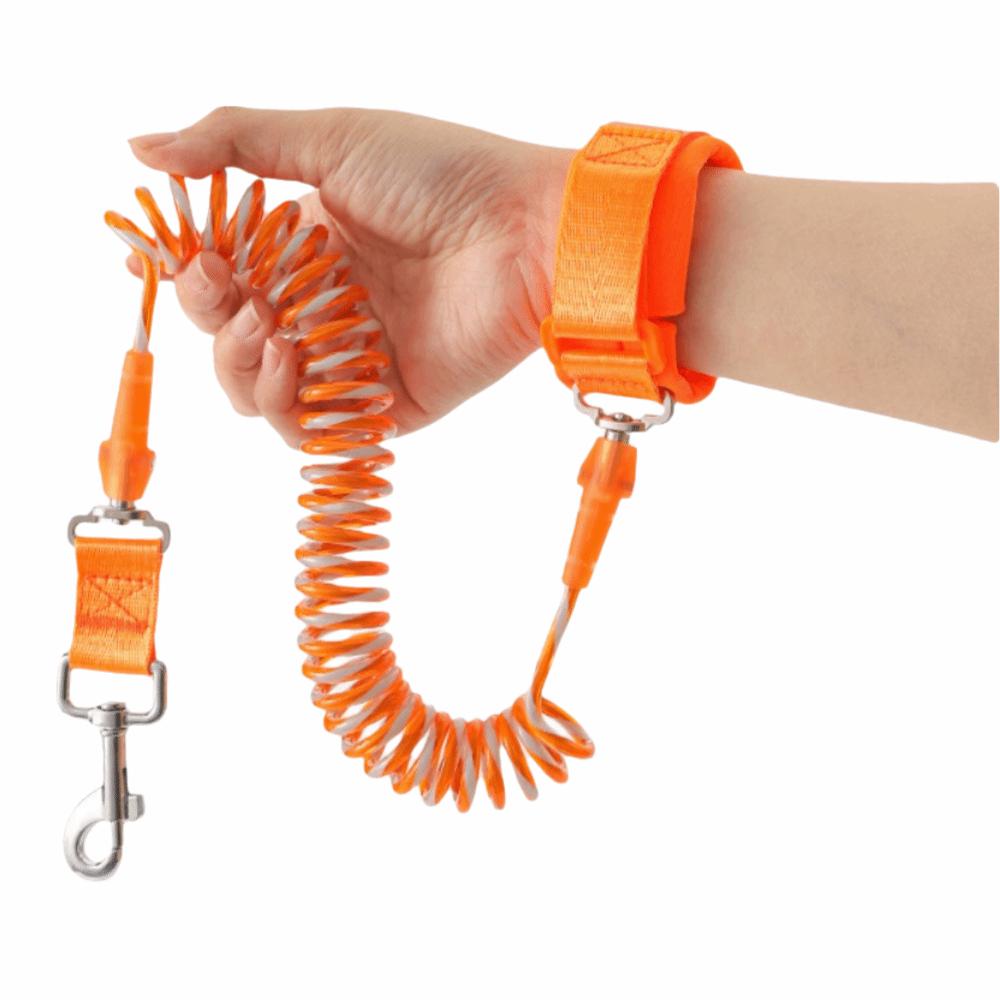 

Break-resistant Wrist-worn Dog Leash Anti Winding Hands-Free Retractable Dog Leash for Large Pets M 50-150cm оранжевый
