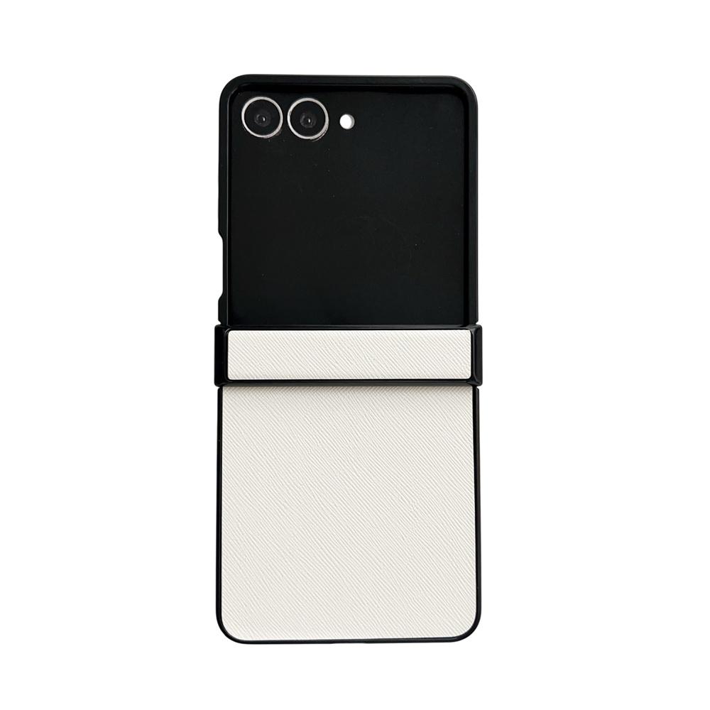 PU-Leder Handyhülle für Samsung Galaxy Z Flip 7 FE 6 5 4 3 5G Flip7 Flip6 Flip5 Flip4 Scharnier Schutzhülle
