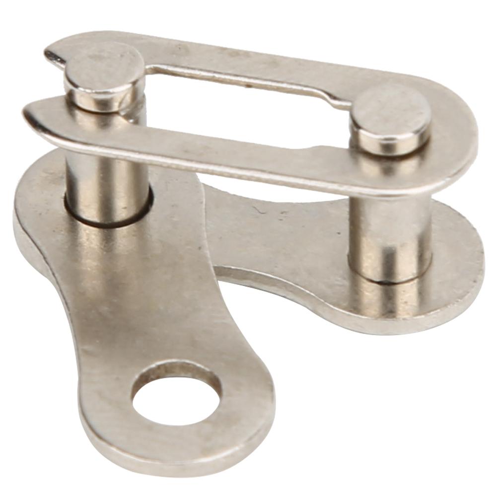 50PCS CNC Electroplating Silver 410 Harden Single Speed Bike Chain Quick Release Link Magic Buckle Chains Connector