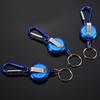 3Pcs Fly Fishing Tool Nylon Cord Stopper Retractable Ring Reel Holder Key Chain