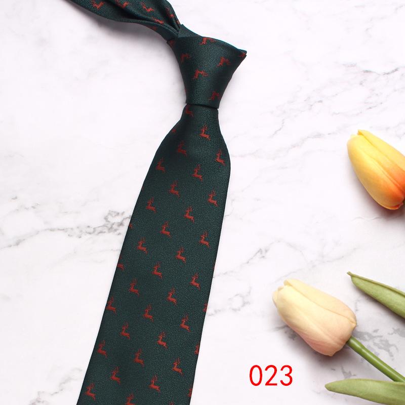 Green Series Business Tie Men'S Retro Striped Cashew Flower Polyester Silk Hand Tie