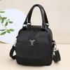 Multifunctional Shoulder Bag Women's Soft Leather Backpack Solid Color Shoulder Bag