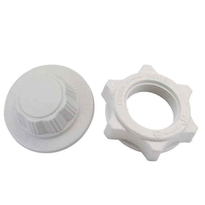 1set(Nut+Cap) Fan Blade Fixing Nut Universal Electric Fan Cover Protector Finger Child Guard Fixing Nut 30mm Threaded белый