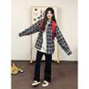 2024 Plaid Long Sleeve Shirt Japanese Hong Kong Style Ins Loose Shirt Boys Summer Trendy Versatile Casual Coat