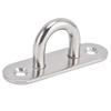 4pcs Durable Ceiling Mount Eye Plate Enclosed Hook Hardware Staple Loops  For Boat Rigging