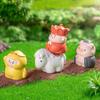 5Pcs/Set Cartoon Mini Resin Journey To The West Doll Miniatures Figurines Ornament Cute Fairy Garden Micro Landscape Diy Craft