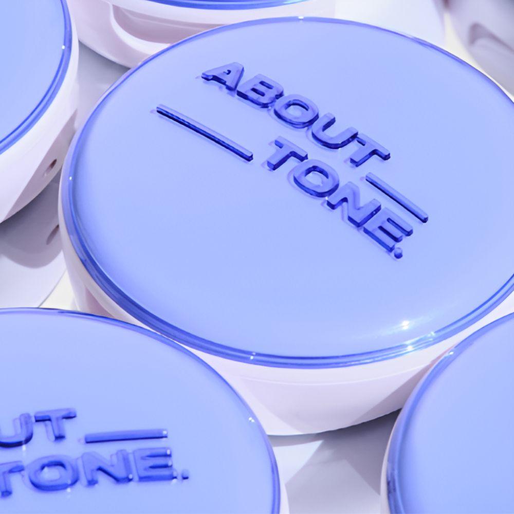 ABOUT TONE Air Fit Powder Pact 8g Oil Control Compact Powder Smooth Matte Finish White