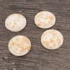20mm 10 Stück/Los Neue Mode Mixfarbe Eingearbeitete Metallfolie Flache Rückseite Harz Cabochons Cameo