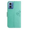 For Motorola Moto G24 Power Imprinted Pattern Wallet Phone Case PU Leather Phone Cover