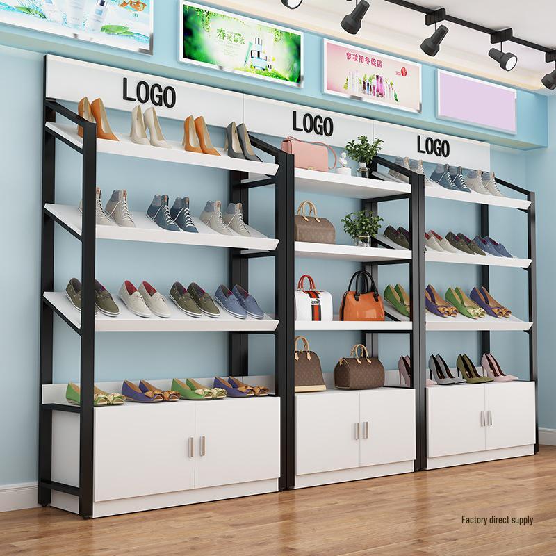 Multi-Layer Slanted Display Stand for Cosmetics and Snacks
