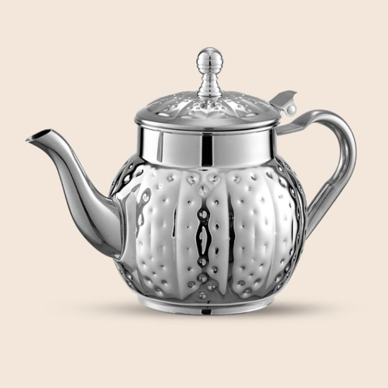 Elegant Electroplated Tea Pot Stainless Steel Teapot with Ergonomic Handle for Home Camping and Office Use