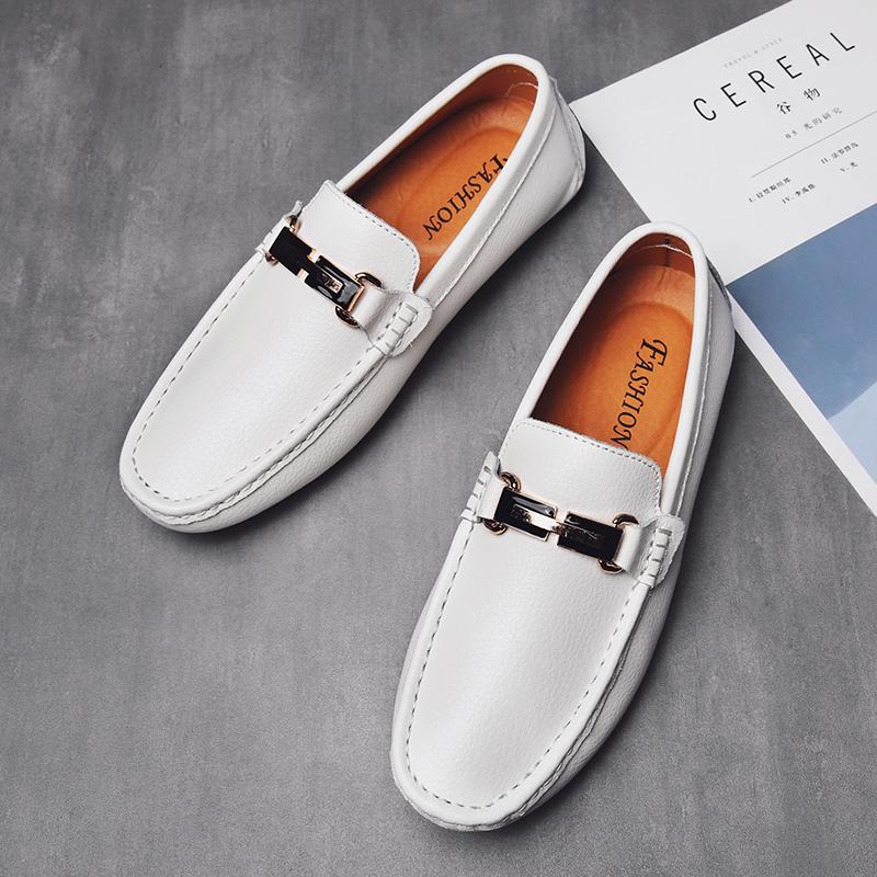 

Модные тенденции 2024 года, мужские туфли-лоферы, новые удобные мужские туфли на плоской подошве из кожи, классические, универсальные, мужские повседневные туфли для вождения на мягкой подошве 47