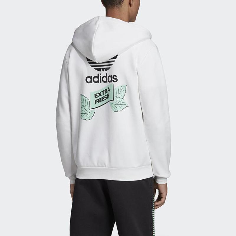 Adidas Originals Trefoil Bodega Full Zip Hoodie Men Jackets White FP7703