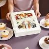 8pcs White Gift Boxes Treat Boxes with Window Kraft Paper Gift Wrap Boxes for Holiday Gatherings Birthday Parties Weddings Mother's Day