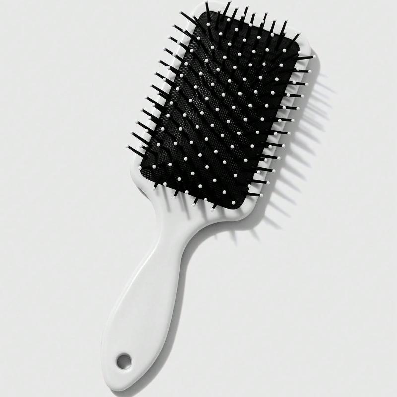 1pc Pink Bowknot Designed Hair Cushion Comb, Anti-Static Smooth Massage Paddle Hair Brush For Home Use