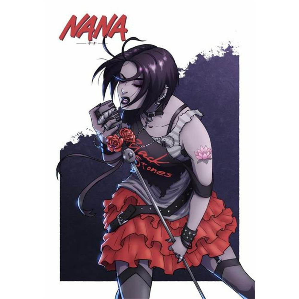 Nana Retro Japonsko Anime Mozaika Princezna Diamantová Malba Výšivka Křížkový Steh 5D DIY Umění Plné Vrtačky Domácí Dekorace Dárek