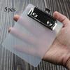 5Pcs Mini Transparent Clipboard Small File Folder Organizer Writing Paper Holder Clip Board Stationery Office School Supplies