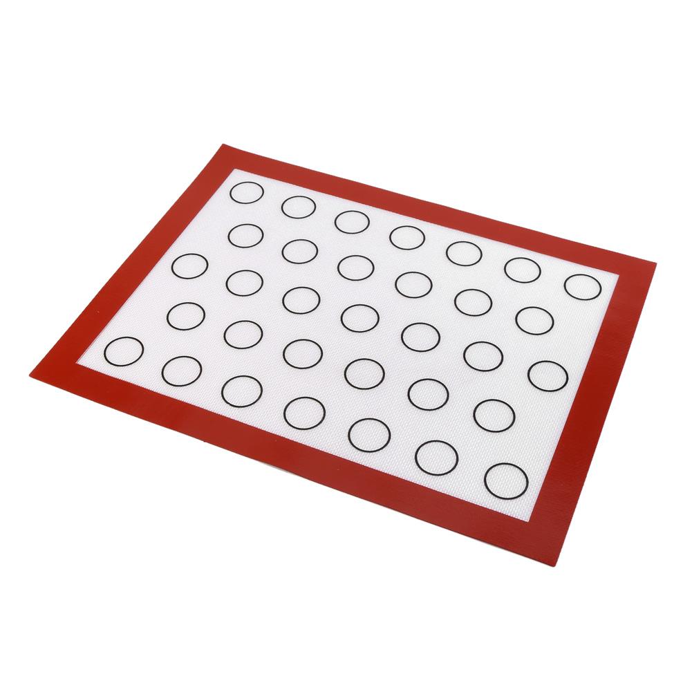 Non-stick Bakmatta i Silikon Ugn Bakverk Foder Macaron Tårta Kaka Plåt Kök (Netto)