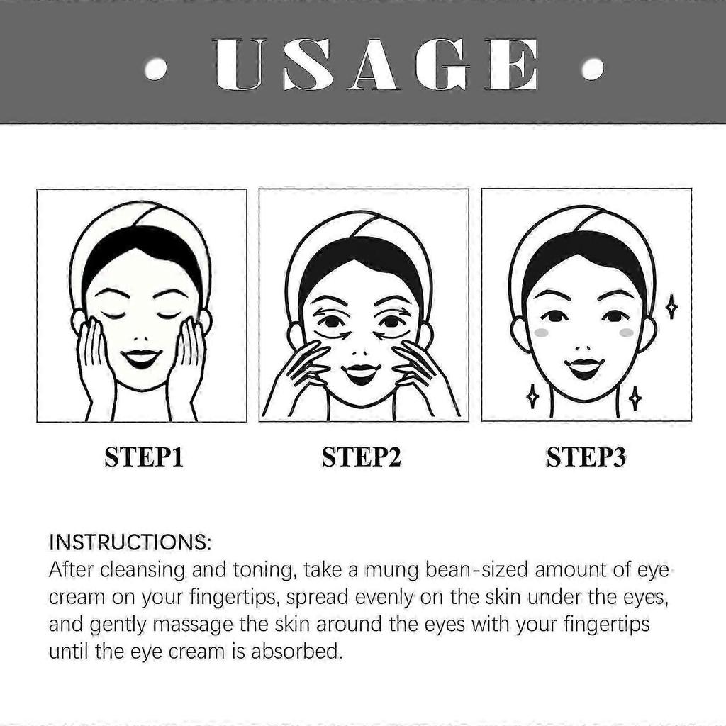 Revitalizing Eye Cream for Dark Circles , Wrinkles Hydrating, Firming, Anti-Aging Formula with Retinol , Peptides Tightens Skin , Brightens Eye Cont