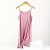 Modal Medium and Long Dress Summer Solid Color Inner with Sleeveless Large Size Loose Vest Skirt Casual Bottom Suspender Skirt