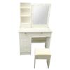Vanity Desk with Mirror and Lights MDF Modern Makeup Dressing Table with Drawers for Bedroom US