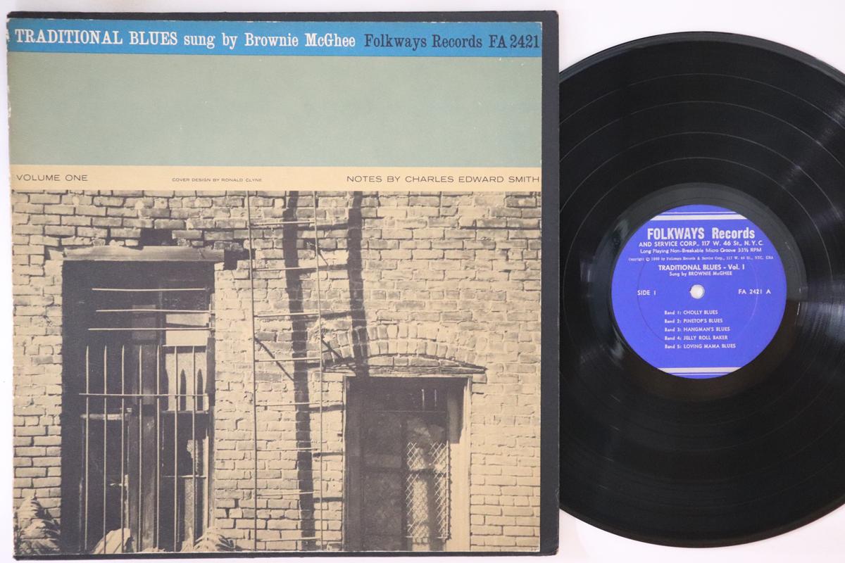 

LP Record BROWNIE MCGHEE Traditional Blues Volume One FA2421 FOLKWAYS US Blues Used