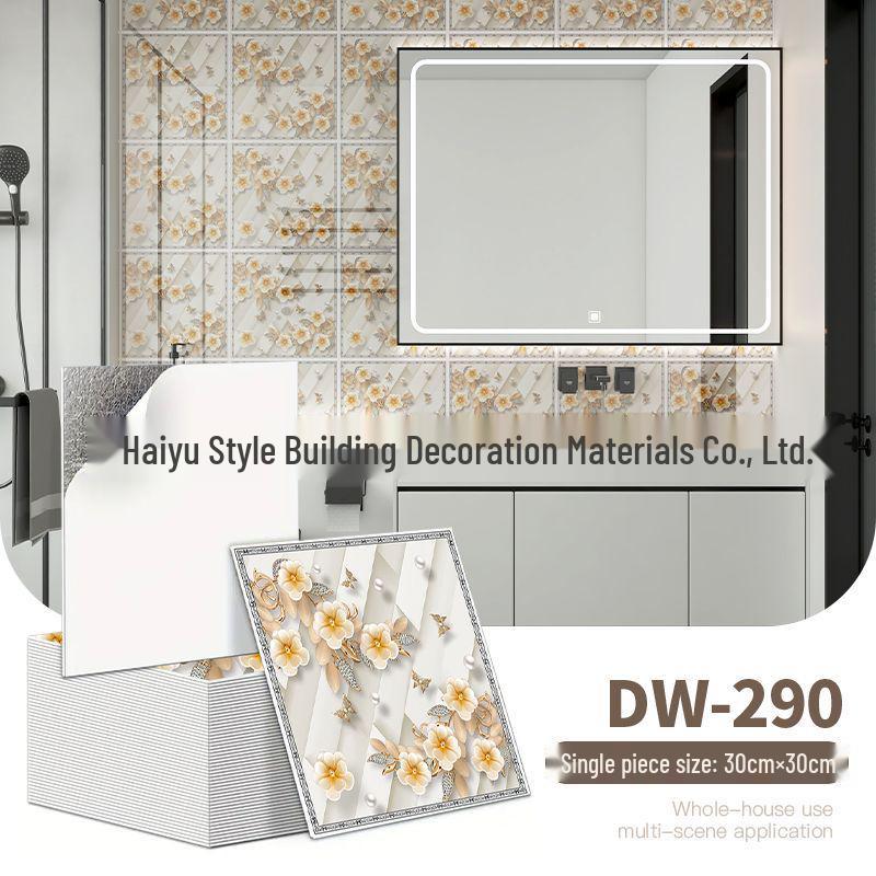 30x30cm Selbstklebender Deckenaufkleber für Badezimmer, Schlafzimmer & Küche - Feuchtigkeitsbeständige Dekorative Tapete