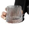 Double-Layer Chilled Glass Cup for Whiskey, Beer, Cocktails, and Cold Drinks