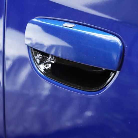 Exterior Door Handle Bowl Decor Cover Trim Bezels for Dodge Charger 2011+ Black