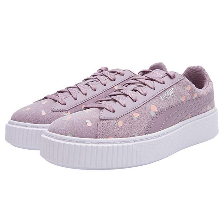 PUMA Sneakers Suede Platform Dots Jr 'Purple' Women's 368991-01
