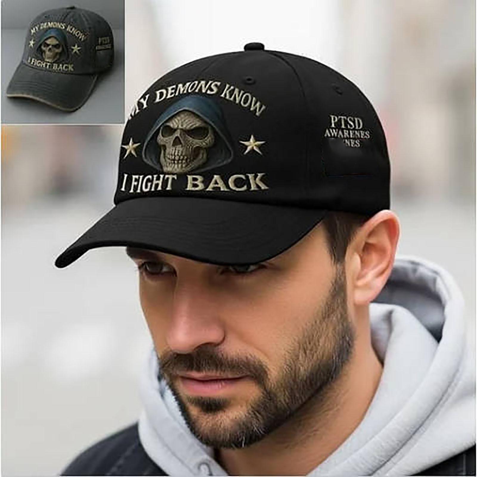 

My Demons Fight Back PTSD Consciousness Cap One Size